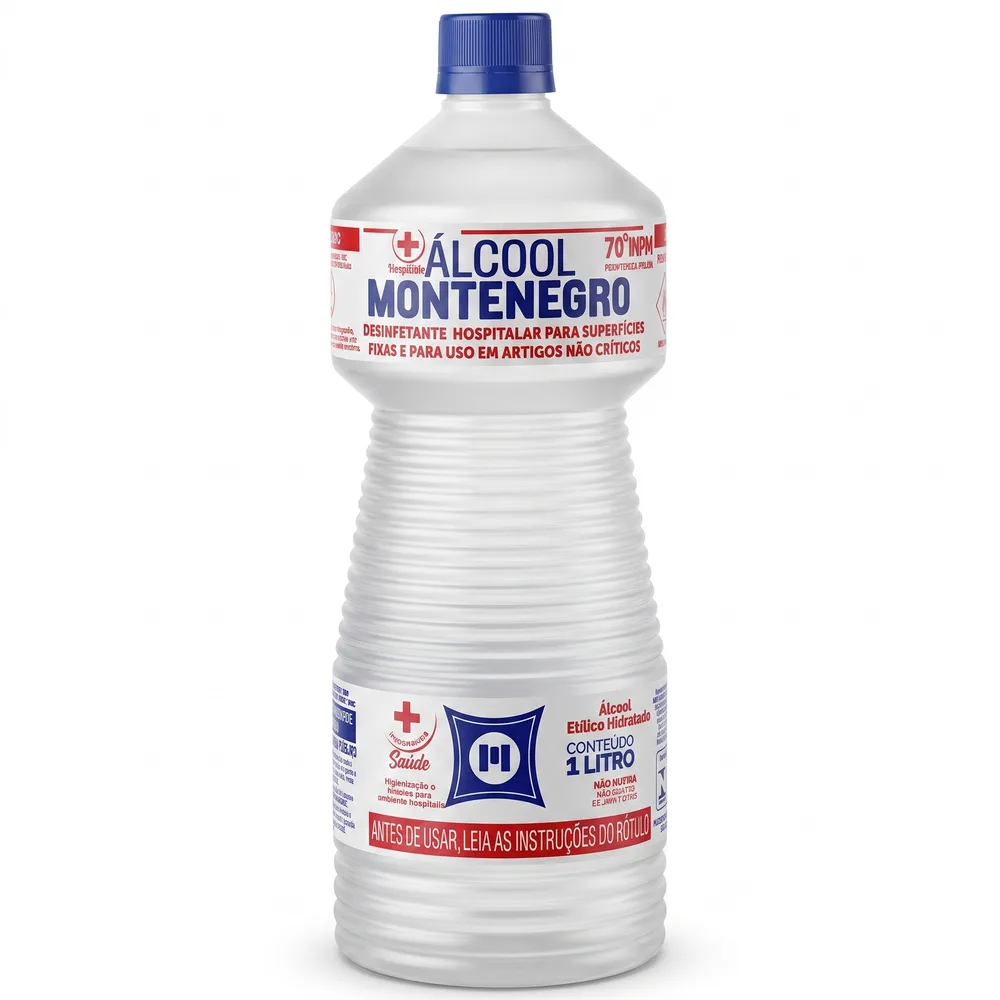 ALCOOL MONTENEGRO HOSPITALAR 70 INPM 1 LITRO